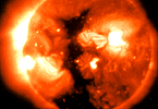 Skylab x-ray image of sun